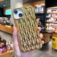 thumbnail image 1 of Electroplated Three-dimensional Magic Eye Personality Silicone Protective Case Suitable For Apple 14/13/12 Series, 1 of 5