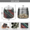 thumbnail image 2 of Yayeee Ashtray with Lid for Cigarette Smokeless Stainless Steel Home Ash Holder, Red Abstract Lines, 2 of 7