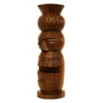 thumbnail image 3 of 12" Handmade Wooden Primitive Pineapple Head Tribal Statue Sculpture Tiki Bar Totem Handcrafted Gift Home Decor Accent Figurine Decoration Hand Carved, 3 of 8