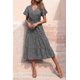thumbnail image 4 of Vestido PRETTYGARDEN Verano 2025 Cuello en V Floral - M, 4 of 9