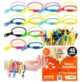 thumbnail image 1 of Pulseras con cremallera UpBrands Friendship de Fidget Toys, juego de 48, 1 of 9