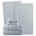 thumbnail image 2 of Clara Clark Bath Towels Set, 100% Cotton Luxury Softness 4 Pc Set, Ice Blue, 2 of 7