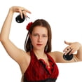 thumbnail image 2 of Spanish Castanets Adults Wood Finger Musical Instrument Handheld Percussion Wooden Professional Banmo, 2 of 5