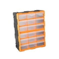 thumbnail image 2 of 18 cajones organizador de piezas pequeñas gabinete artesanal, almacenamiento de herramientas de hardware cofres de herramientas de montaje en pared, 2 of 8