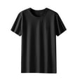 thumbnail image 5 of Xunlbb Summer Solid Men's T-Shirts Lightweight Crew Neck Short Sleeve Smooth Tops Quick-Dry Activewear Gym Workout Beach Sports Breathable Fabric Plus Size S-XXL, 5 of 9