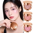 thumbnail image 2 of Rose Embossed Blush Compact Spring Orange Powder With Mirror & Brush, Natural Finish Face, 2 of 8