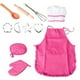 thumbnail image 1 of Juego de 11 piezas de chef para niños, juego de cocina para niños, delantales para hornear, guantes para horno, batidor de huevos, regalo para niñas, 1 of 5