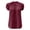 Z55 Red, variant on Landzoo Women'S Tops Solid Color Short Sleeve V-Neck Shirt Summer Comfortable Women T Shirt Size L Grey