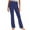 Navy, variant on Girls' Flare Leggings Children Soft High Waisted Pull on Lounge Yoga Pants Casual Activewear Dance Pants(Purple,6-7 Years)