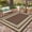 8*10ft-Peony Brown/Coffee, variant on Outdoor Plastic Straw Rug 8x10 Reversible Patio Rug Outdoor Rugs Waterproof Camping Rugs Portable Outside Floor Mat for RV Porch Balcony Patio Camping Picnic Beach Black/Brown Panel