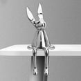 thumbnail image 3 of pitrice Sitting Rabbit Ornament Bunny Figurine for Bookshelf Living Room Bedroom Silver M, 3 of 9