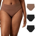 thumbnail image 1 of Ropa Interior PLAYTEX para Mujer, Calzón de Corte Alto, Paquete de 3, Tallas Grandes, 1 of 3