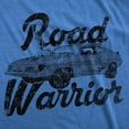 thumbnail image 2 of T-shirt Road Warrior Cool Vintage Film Classique Course Automobile (Bleu Royal) - L, 2 of 7