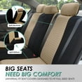 thumbnail image 2 of FH Group Trendy Elegance 3D Air Mesh Seat Covers Fit For Car Truck SUV Van - Rear Bench, 2 of 4
