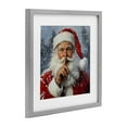 thumbnail image 4 of Secret Santa Shh Gray Framed Print Under Glass, design by Petal Prints Design, 4 of 10
