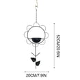 thumbnail image 3 of Fiudx Ofertas flash Artículos en oferta Comedero para pájaros de Metal, alimentador colgante para exteriores, agujeros con fugas, decoración de jardín, alimentador colgante, 3 of 7