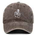 thumbnail image 2 of Embroidered Baseball Cap, Washed Cotton Adjustable Dad Hat, Halloween Party Headwear for Casual Fall Everyday Wear, 2 of 3