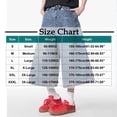 thumbnail image 3 of COSFO Casual Men Jeans Comfort Waist Solid Wide Leg Capris Baggy Stretch with Pockets Mens Denim Pants, 3 of 9