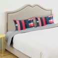 thumbnail image 3 of Yayeee Pillowcase Standard Size Set of 2 Satin Wrinkle Resistant Pillow Case, Navy Blue Stripes, 3 of 7