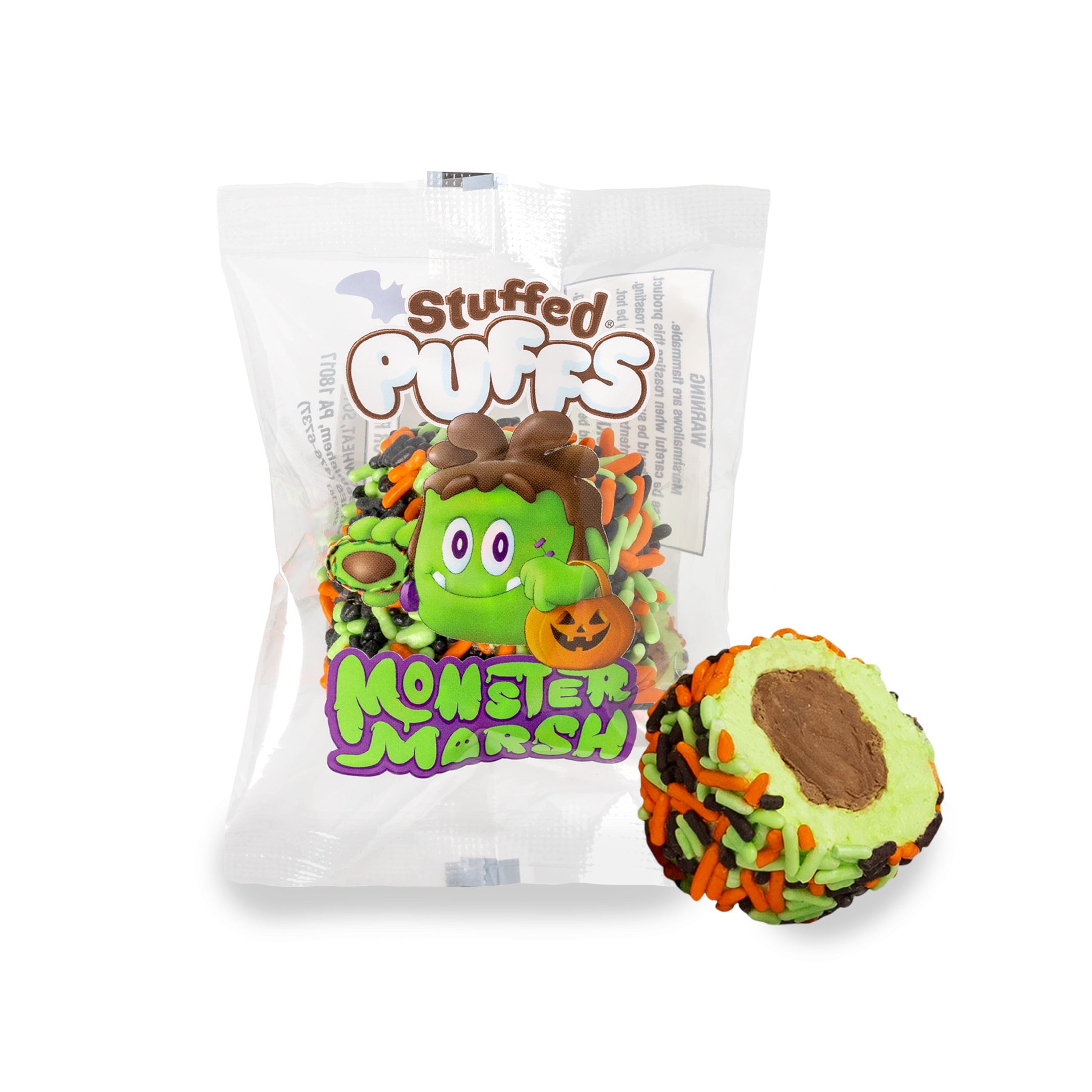 Stuffed Puffs Monster Marsh Chocolate Filled Marshmallow Halloween ...