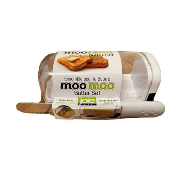 Joie MSC Moo Moo Butter Set Butter Dish & Knife Capacity 1/4 Pound