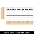 thumbnail image 2 of Please Deliver To Blank Letter Package Mail Self-Inking Rubber Stamp Ink Stamper for Business Office - Green Ink - Small 1-1/2 Inch, 2 of 7