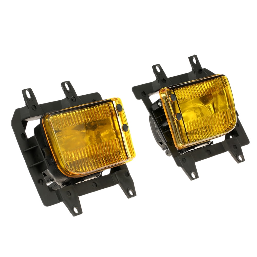 Walmeck Pair of Left & Right Front Fog Light Transparent Lens Kit for