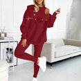 thumbnail image 3 of Idoravan Sweatpants Sets for Women 2 Piece Women Sweat Suit Hoodie And Leggings Casual And Comfortable Sweatshirt 3 Piece Suit, 3 of 5