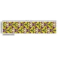 thumbnail image 3 of Mosaic Fabric by the Yard Upholstery, Geometric Shapes in Vintage Effects Hexagons Circles Abstract Design, Decorative Fabric for DIY and Home Accents, Yellow Purple and Cream by Ambesonne, 3 of 5