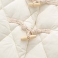 thumbnail image 4 of Chaqueta informal de manga larga con capucha y bolsillos de algodón con botones de piel de vaca y cuadros de rombos para mujer, 4 of 8