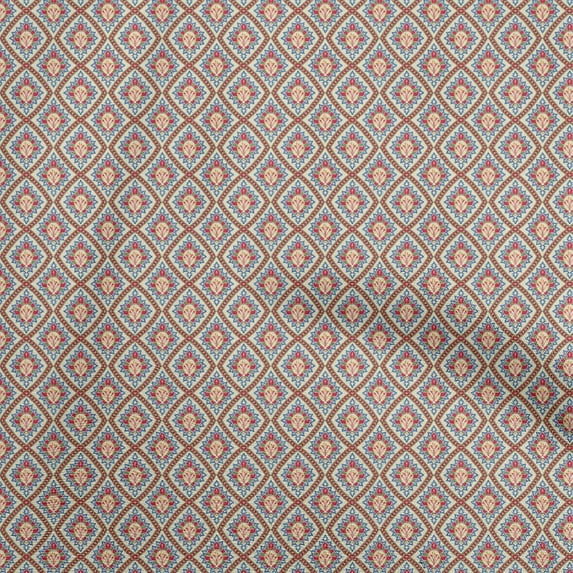 oneOone Viscose Jersey Light Yellow Fabric Asian Kilim Craft Projects Decor Fabric Printed By The Yard 60 Inch Wide
