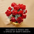 thumbnail image 5 of LEGO Botanicals Bouquet of Roses Artificial Flowers - Building Set for Adults, Ages 18+ - Valentines Day Gift - Fake Red Roses Decor - 10328, 5 of 9