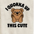 thumbnail image 3 of Instant Message - I Quokka Up This Cute - Toddler & Youth Crewneck Fleece Sweatshirt, 3 of 6