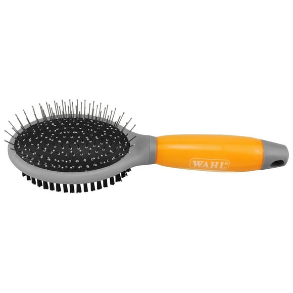 Brosse à double face pour chiens Wahl Soies infusées de charbon