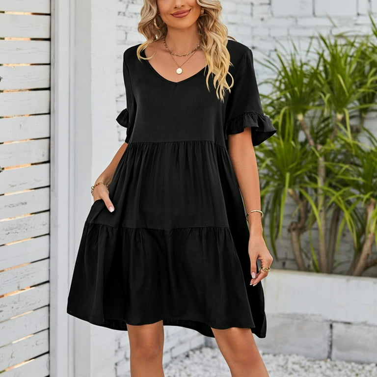 slim fit dress slacks Medium 90s Cache Black Lace Bodice Babydoll Dress – Flying Apple Vintage main image 1