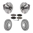 thumbnail image 1 of Transit Auto Front Hub Bearing Assembly Coated Disc Brake Rotors and Semi-Metallic Pads Kit for Car Volkswagen GTI Arteon KBB-113762, 1 of 11