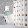 thumbnail image 4 of kasaboju Fun Butt Polyester Shower Curtain, 72" x 72", 4 of 7