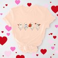 thumbnail image 1 of Cadeaux de la Saint-Valentin T-shirt Décontracté à Col Rond Manches Courtes Imprimé Arbre de Noël pour Femmes, 1 of 6