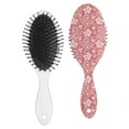 thumbnail image 2 of Natural Floral Hair Styling Tool - Gentle Paddle Brush for Daily Use, 2 of 4