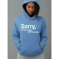 thumbnail image 2 of Sorry I'm Late Quote Hoodie Women -Image by Shutterstock, Female 4X-Large, 2 of 4