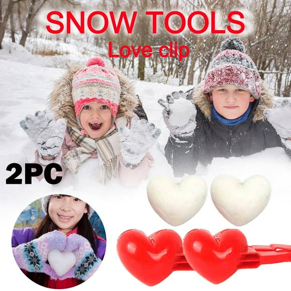 2 Pcs Moule à Boules de Neige en Forme d'Animaux Outil de Moule à Sable Neige Hiver Enfants