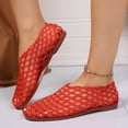 thumbnail image 4 of Tqyyweavej Women's Jelly Ballet Flats Mesh Clear Hollow Comfortable Shoes Slip On Breathable Casual Jelly Sandals for Women 36-41, 4 of 10
