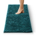 thumbnail image 2 of Nestl Bathroom Rugs, Machine Washable Bath Mats For bathroom Floor Rugs, Nonslip Backing Rubber Bath Rug, Teal, 2 of 6