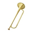 thumbnail image 3 of Trompeta de caballería, cuerno de latón, clásico, fácil de tocar, instrumento musical de de emergencia para orquesta de primaria y secundaria., 3 of 10