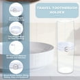 thumbnail image 3 of 1Pcs Travel Toothbrush Case, Portable Travel Toothbrush Holder with Cover, Toothbrush and Toothpaste Container for Bathroom, Gym,Business Trip, Camping (Transparent), 3 of 7