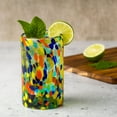 thumbnail image 4 of 10 Strawberry Street Carnival Hiball Handblown Mexican Glass, Set of 6, 4 of 5