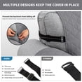 thumbnail image 4 of JOVELL Reversible Sofa Cover for 3 Cushion Couch, Water Resistant Couch Slipcover, Non-Slip Quilted Furniture Protector for Pets & Kids, Grey, 4 of 11