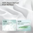 thumbnail image 2 of Pillow Cases Standard Size 2 Pack, Bamboo Rayon with Envelope Closure, Cooling Breathable Pillow Cover for Hot Sleeper & Night Sweats, 20x26 inch, White, 2 of 5