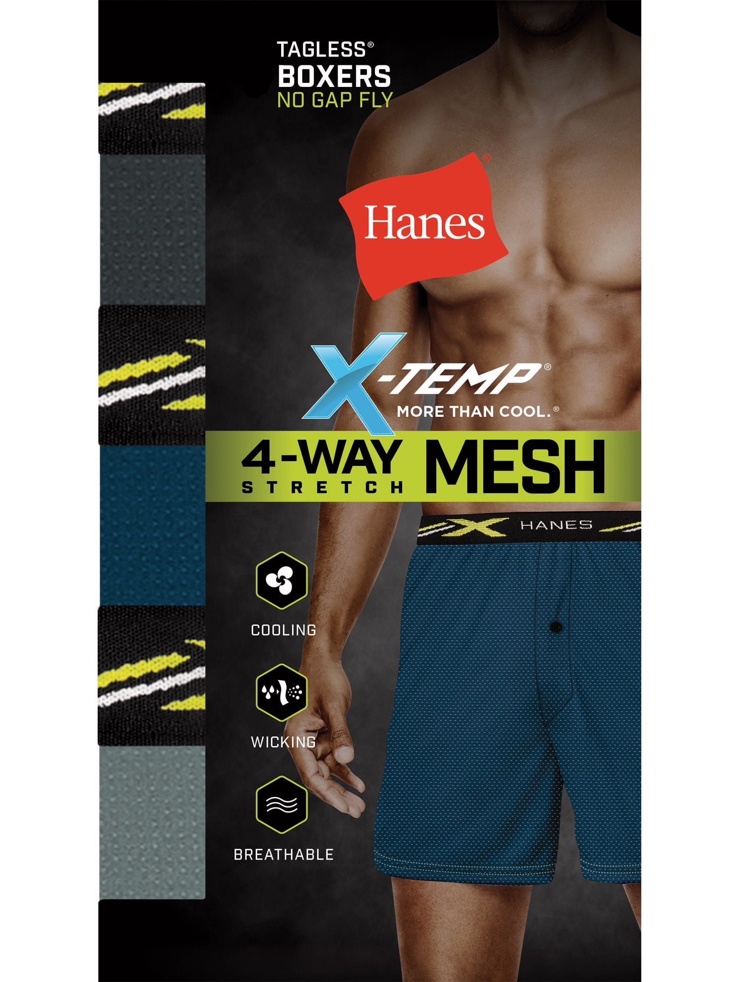 hanes x temp mesh boxers