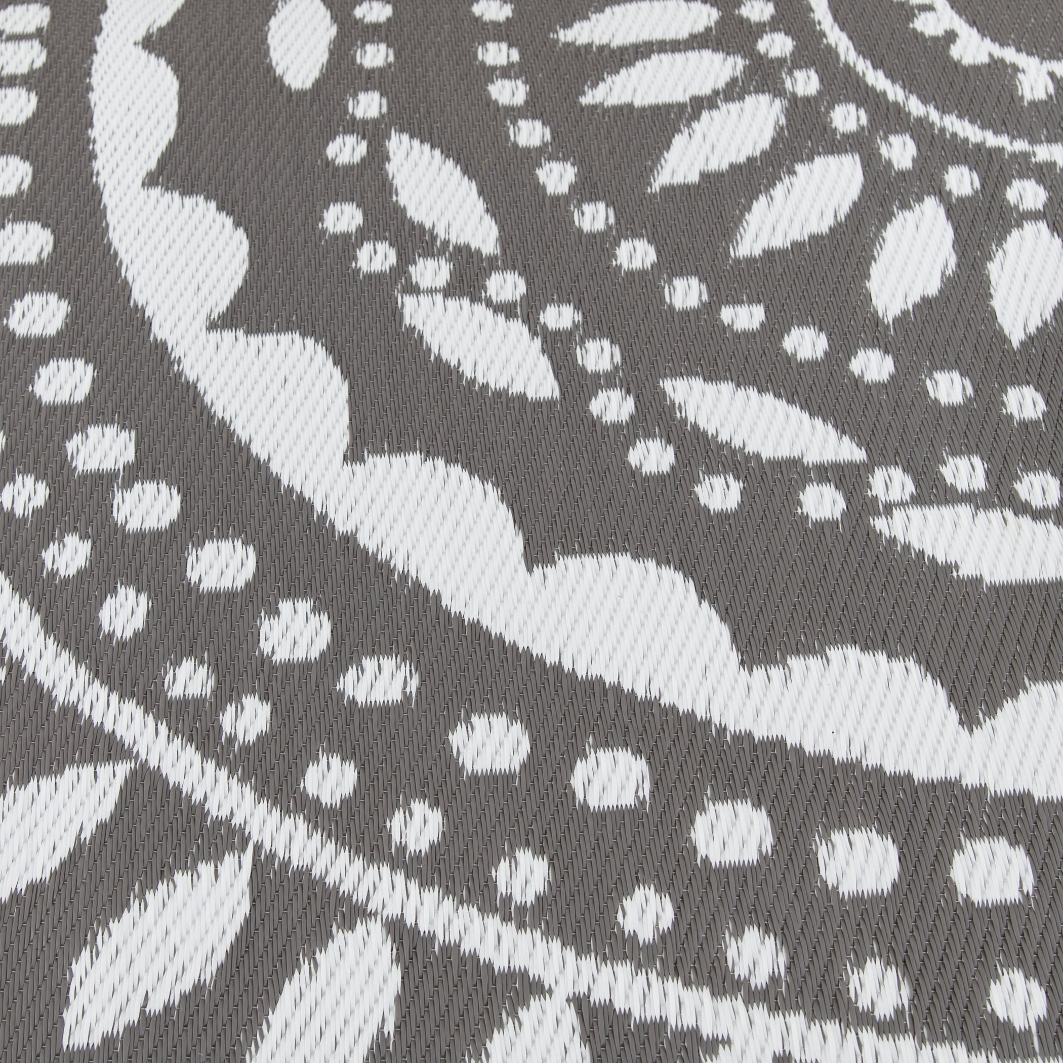 Mainstays 5'x7' Gray Medallion Plastic Outdoor Area Rug